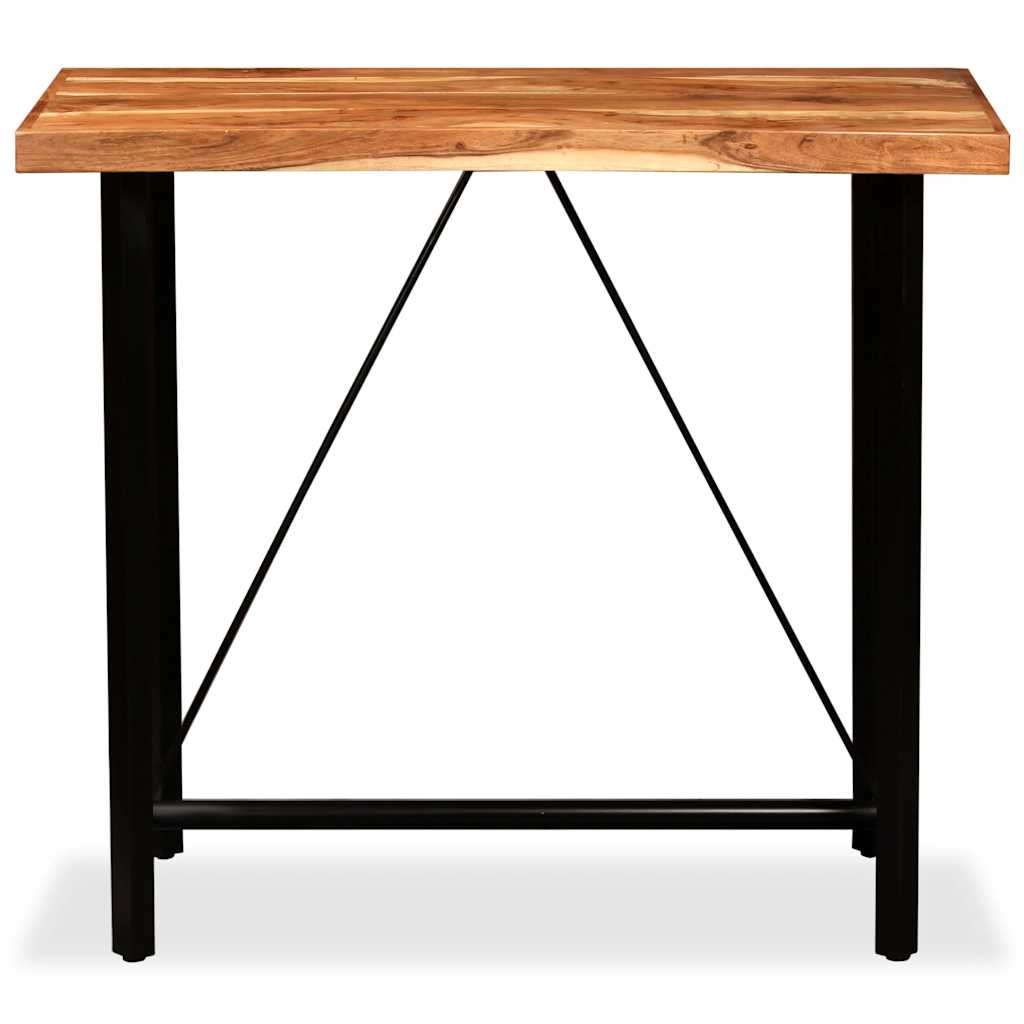 Tavolino da Bar in Legno Massello di Acacia 120x60x107 cm | homemem39
