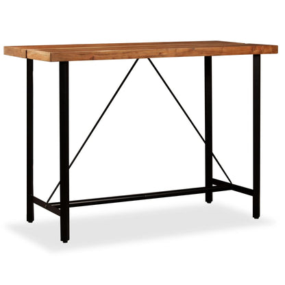 Tavolino da Bar in Legno Massello di Acacia 150x70x107 cm | homemem39