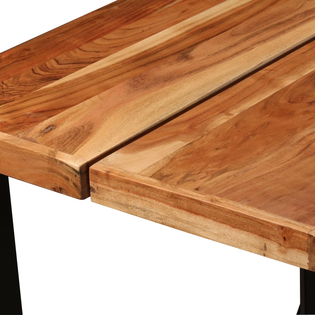 Tavolino da Bar in Legno Massello di Acacia 150x70x107 cm | homemem39