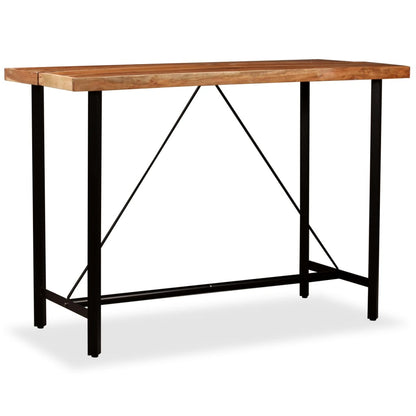 Tavolino da Bar in Legno Massello di Acacia 150x70x107 cm | homemem39