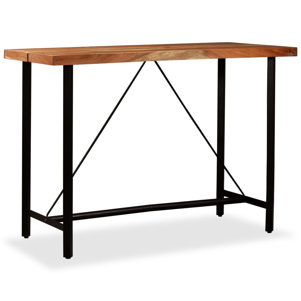 Tavolino da Bar in Legno Massello di Acacia 150x70x107 cm | homemem39