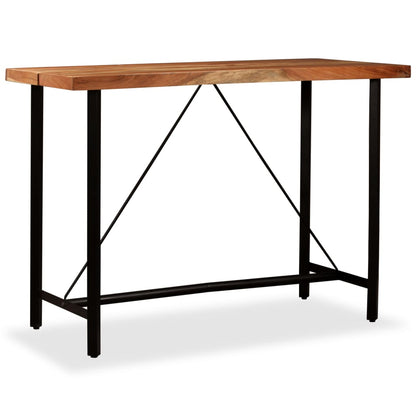 Tavolino da Bar in Legno Massello di Acacia 150x70x107 cm | homemem39