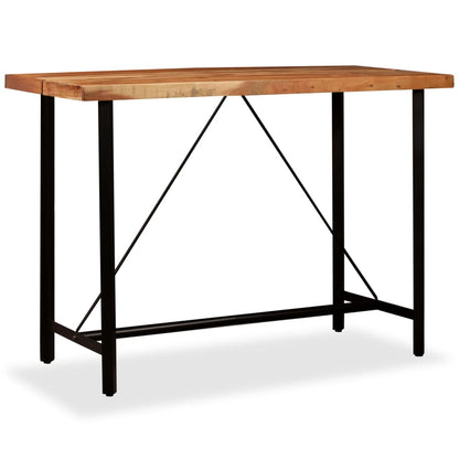 Tavolino da Bar in Legno Massello di Acacia 150x70x107 cm | homemem39