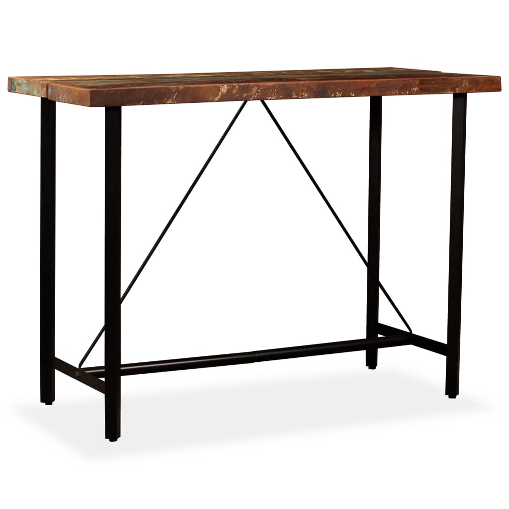 Tavolino da Bar in Legno Massello di Recupero 150x70x107 cm | homemem39