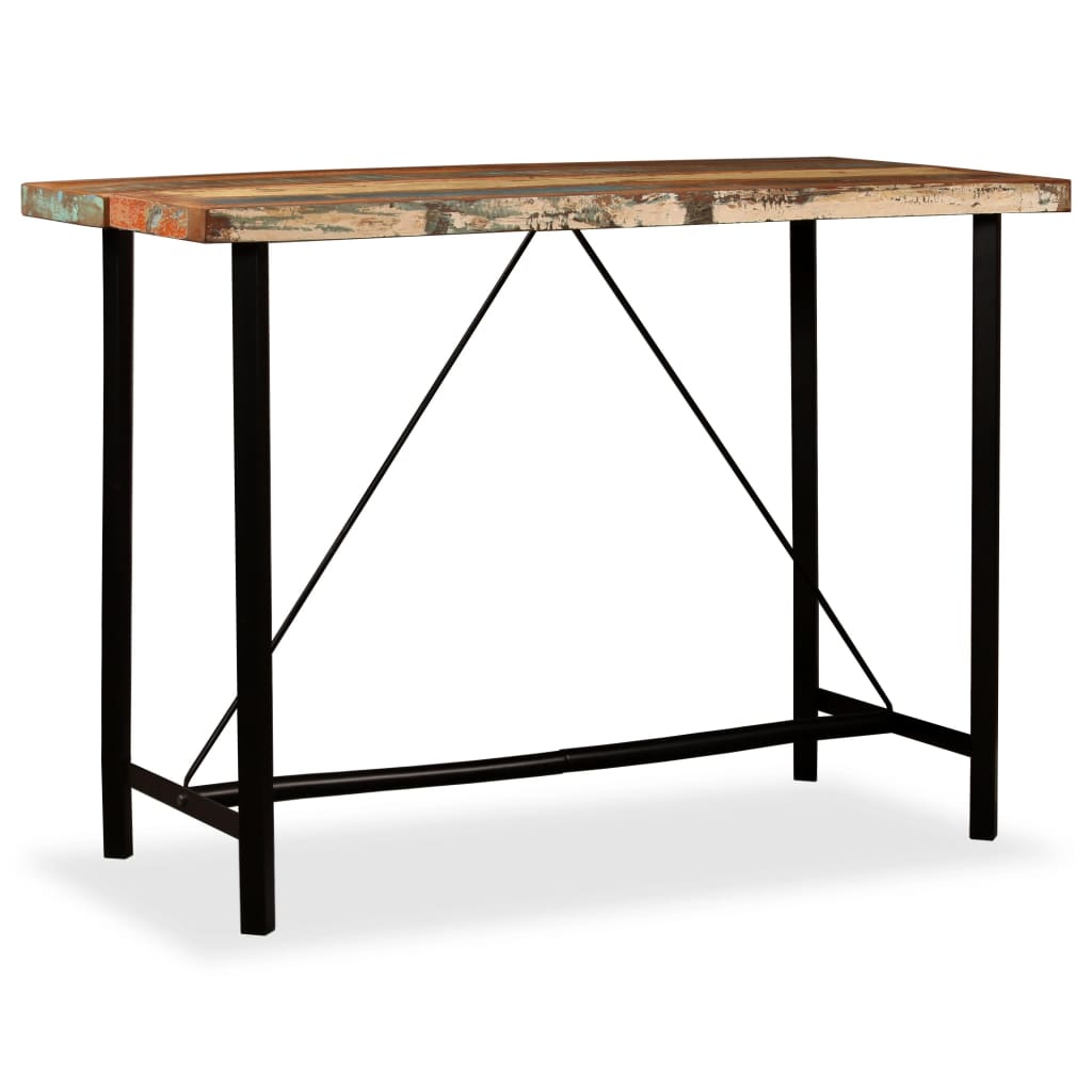 Tavolino da Bar in Legno Massello di Recupero 150x70x107 cm | homemem39