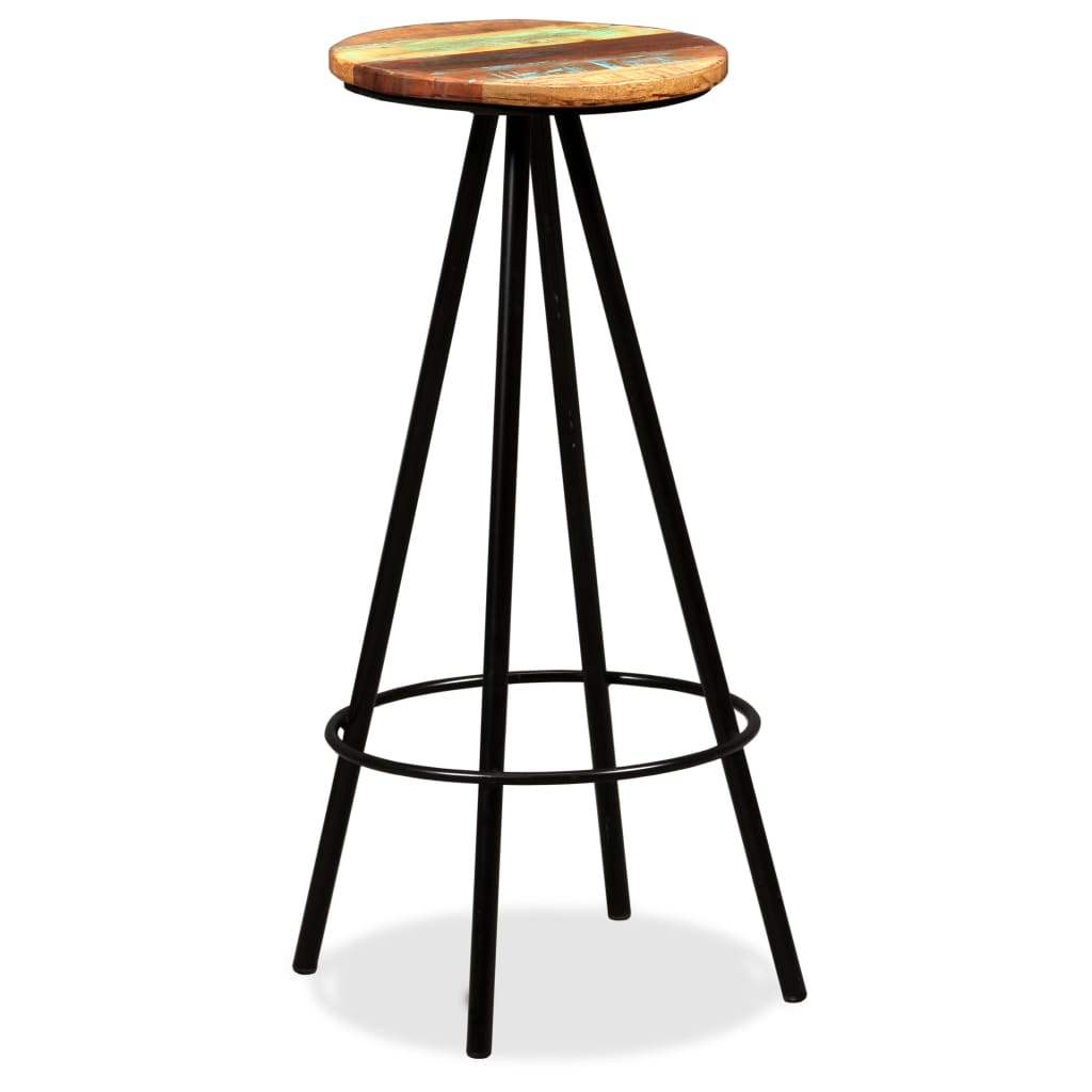 Sedie da Bar 4 pz Legno Massello di Recupero - homemem39