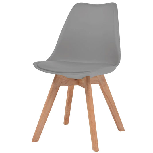 Sedie da Pranzo 6 pz Grigie in Plastica | homemem39