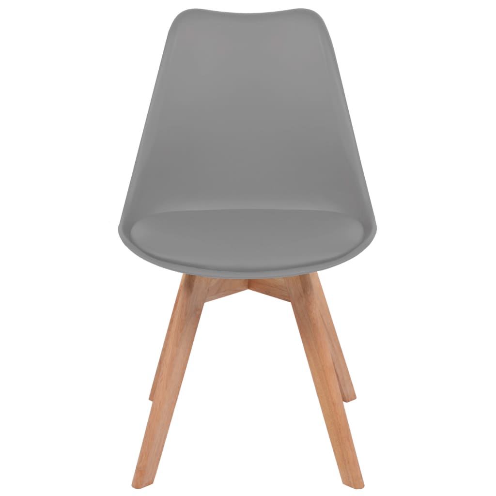 Sedie da Pranzo 6 pz Grigie in Plastica | homemem39
