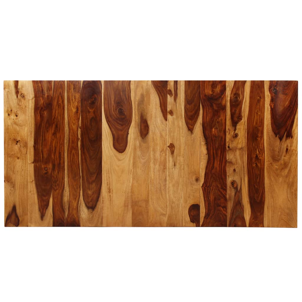 Tavolo da Pranzo in Legno Massello di Acacia e Acciaio 180 cm - homemem39