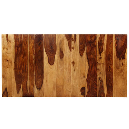Tavolo da Pranzo in Legno Massello di Acacia e Acciaio 180 cm - homemem39