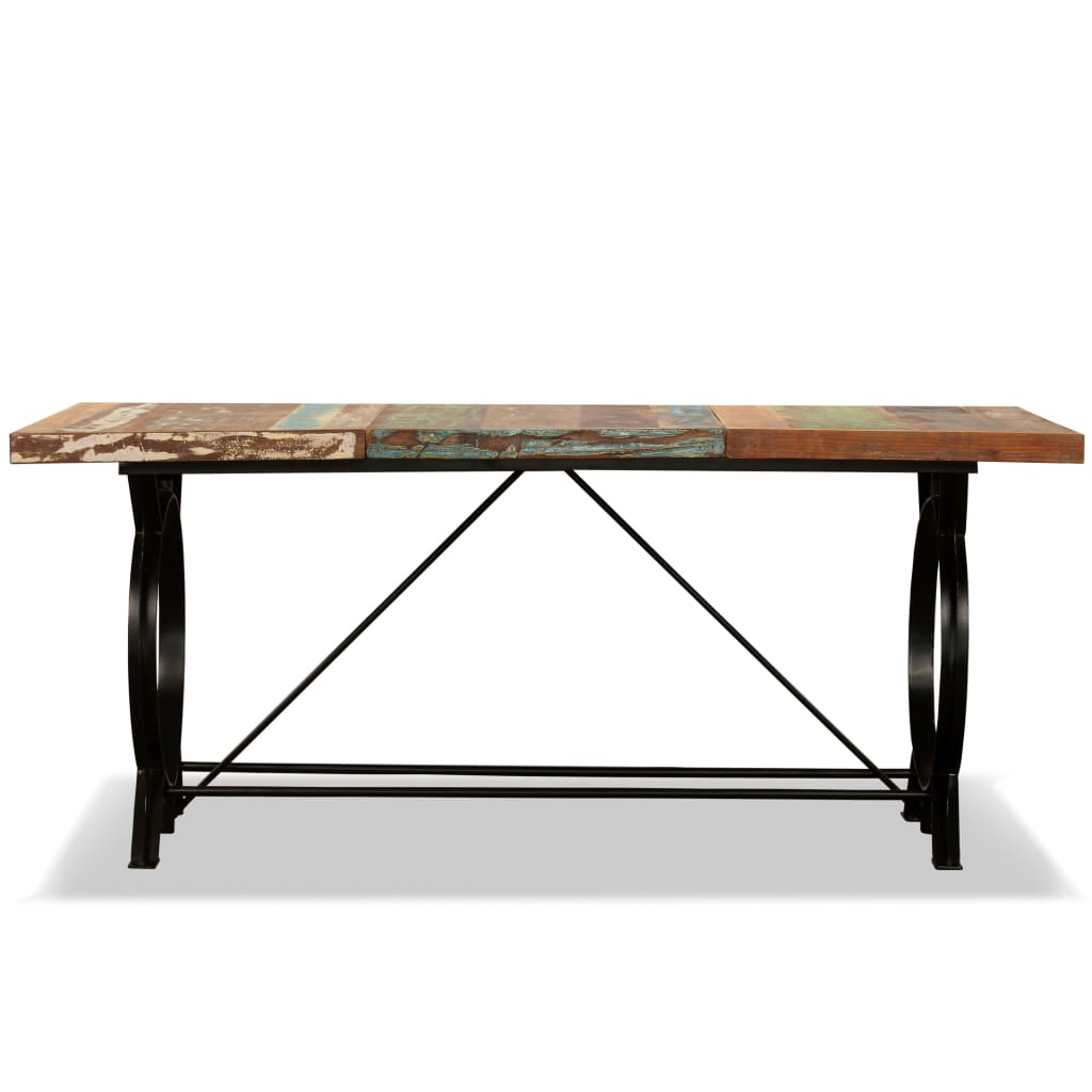 Tavolo da Pranzo in Legno Massello di Recupero 180 cm | homemem39