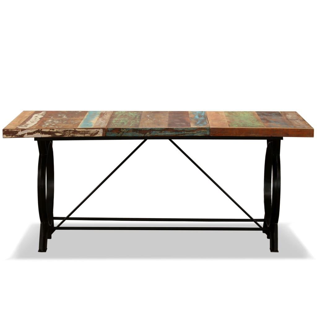 Tavolo da Pranzo in Legno Massello di Recupero 180 cm