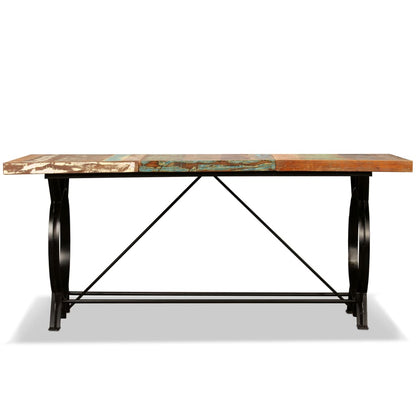 Tavolo da Pranzo in Legno Massello di Recupero 180 cm