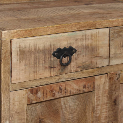 Credenza con Ripiani in Legno Massello di Mango 120x35x200 cm