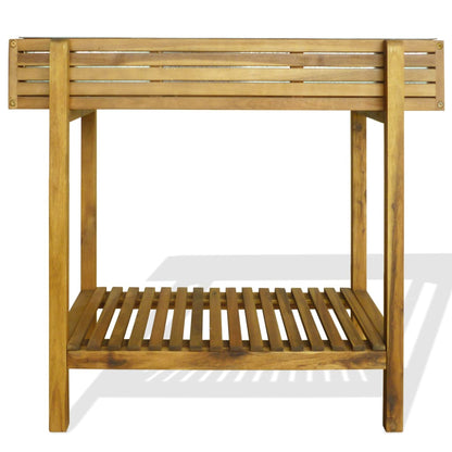 Letto Rialzato da Giardino in Legno Massello di Acacia e Zinco - homemem39