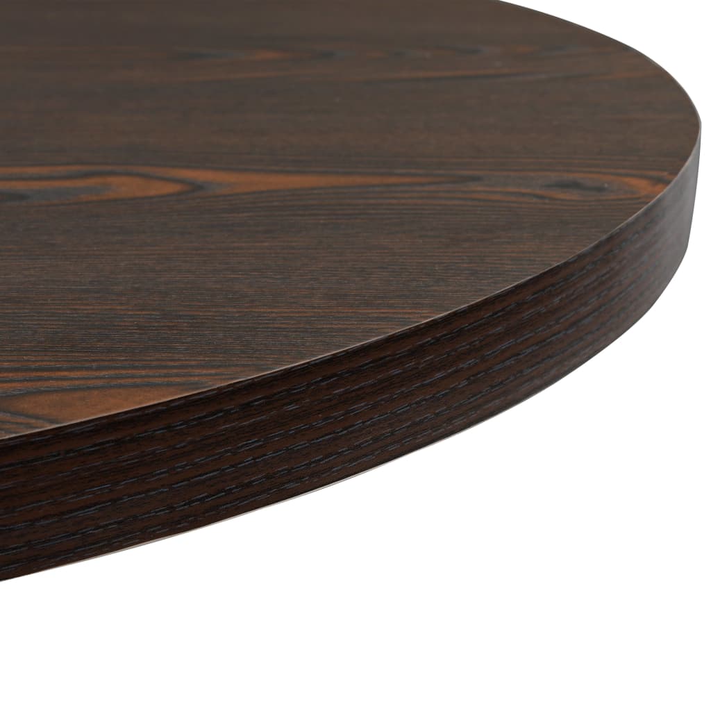 Tavolo Bistrot in MDF e Acciaio Rotondo 80x75 cm Cenere Scura | homemem39