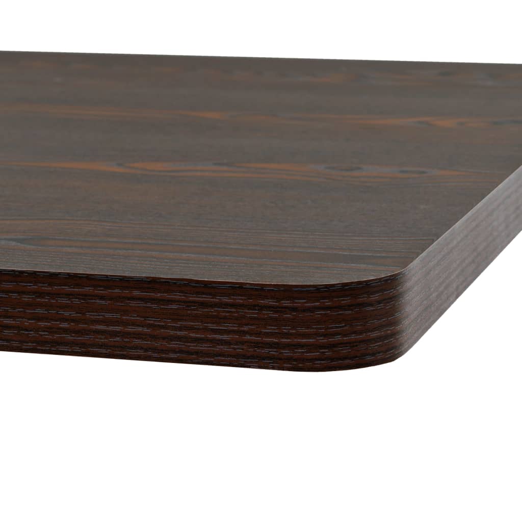 Tavolo Bistrot MDF e Acciaio Quadrato 80x80x75 cm Cenere Scura | homemem39
