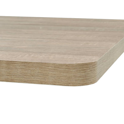 Tavolo Bistrot MDF e Acciaio Quadrato 80x80x75 cm Color Rovere | homemem39