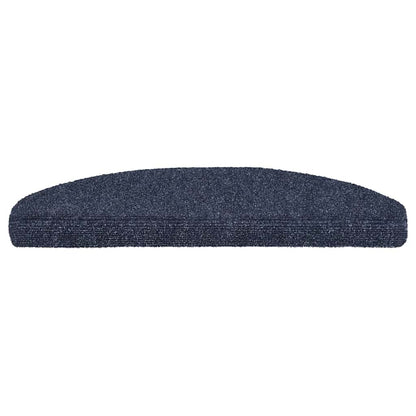 Tappetini per scale autoadesivi 15 pz 65x21x4 cm blu semicircolari grandi - homemem39