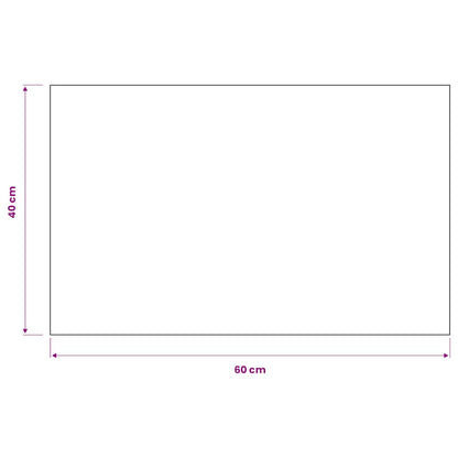 Tappeto Antipolvere Trapuntato Rettangolare 40x60cm Nero