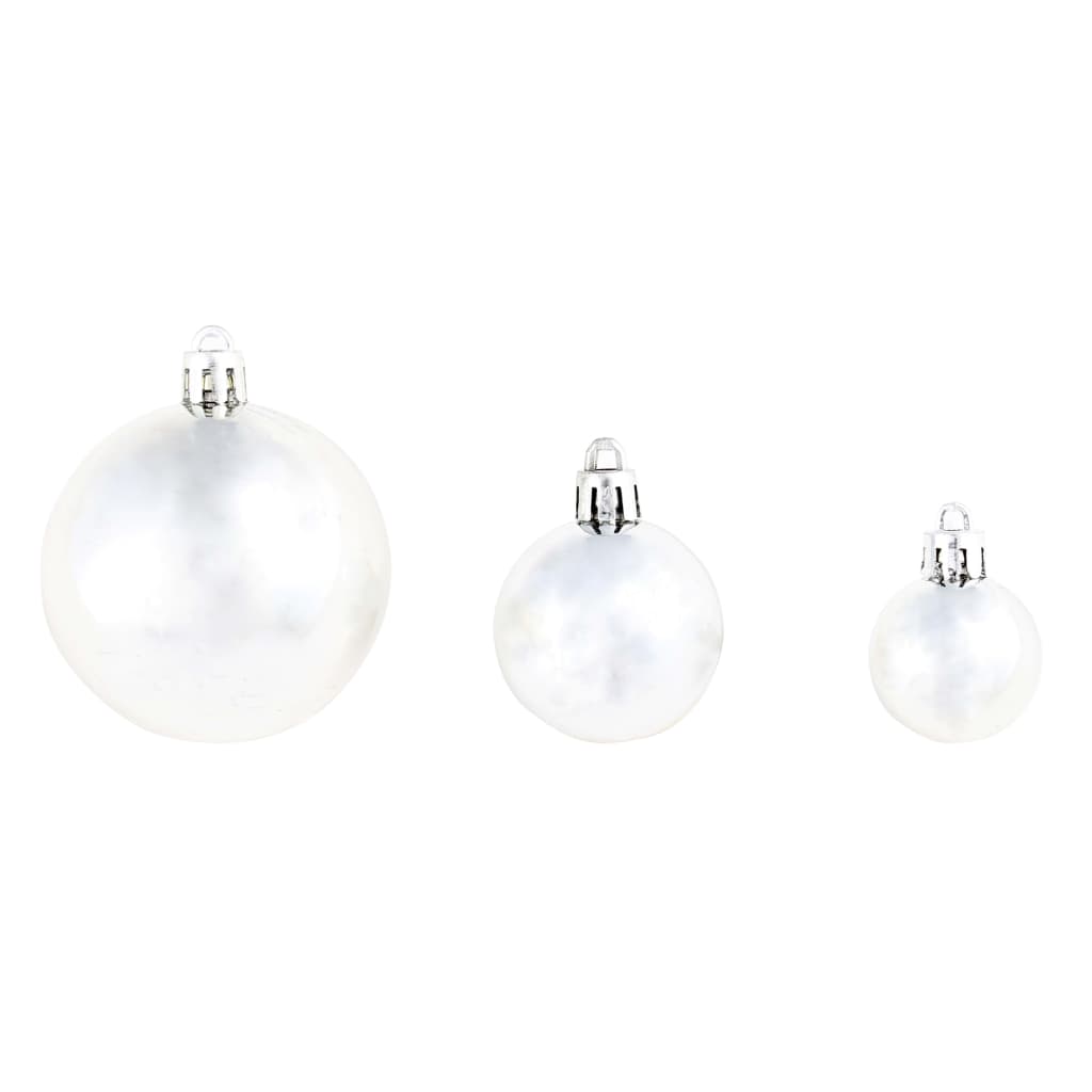 Set Palline di Natale 100 pz 3/4/6 cm Argento | homemem39