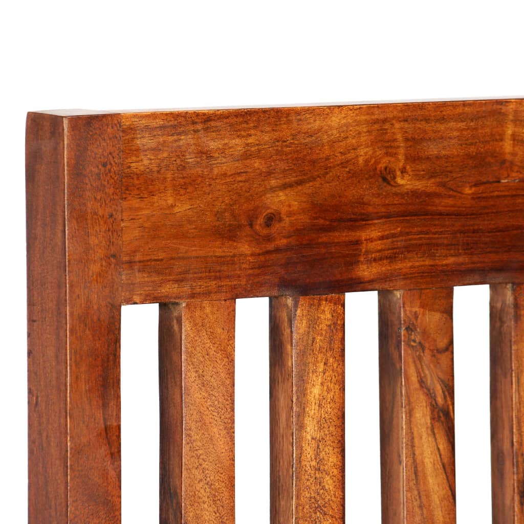 Sedie da Pranzo 2 pz in Legno Massello con Finitura Ambra | homemem39