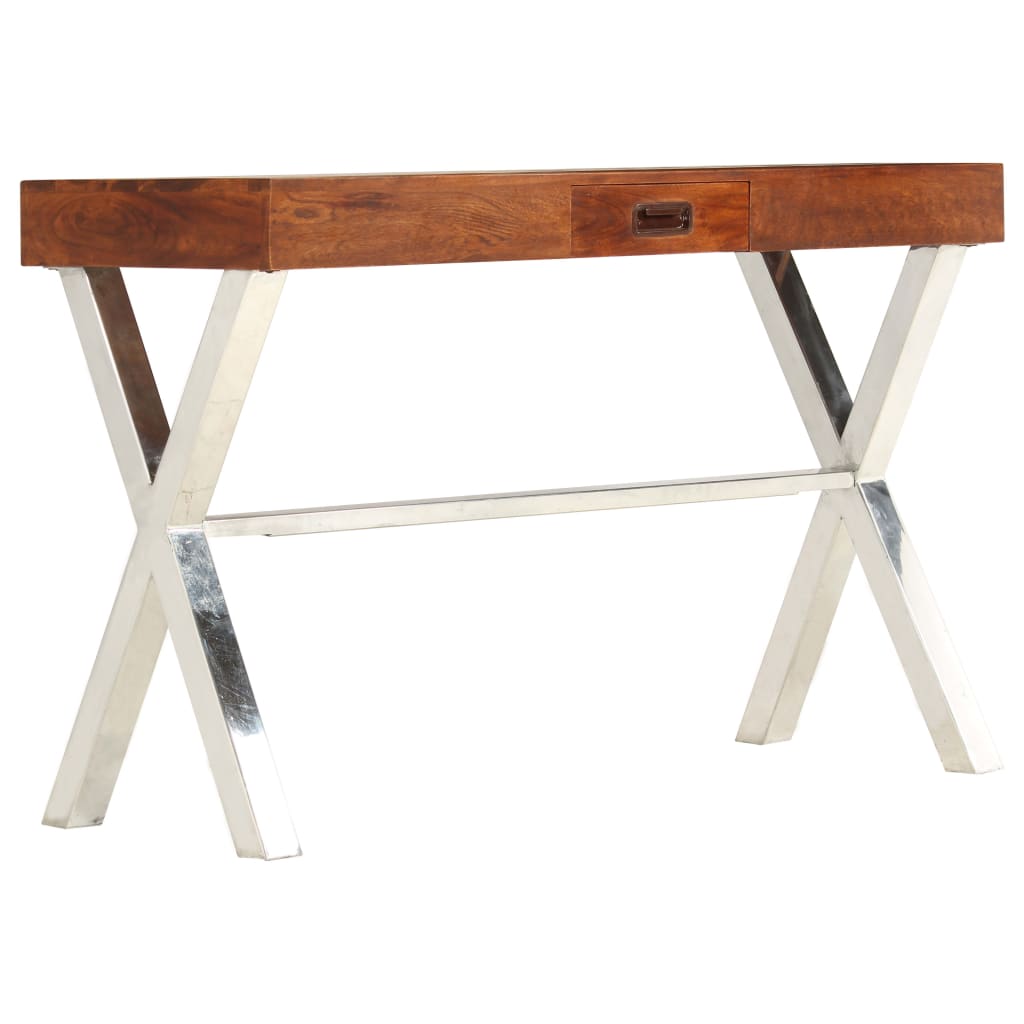 Libreria in Legno Acacia con Finitura Ambra 60x30x160 cm - homemem39