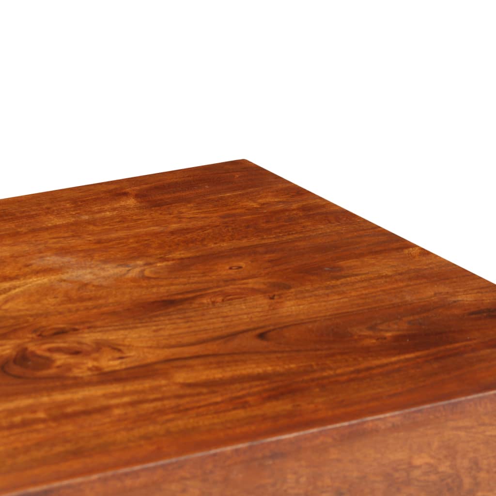 Libreria in Legno Acacia con Finitura Ambra 60x30x160 cm - homemem39