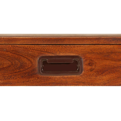 Libreria in Legno Acacia con Finitura Ambra 60x30x160 cm - homemem39