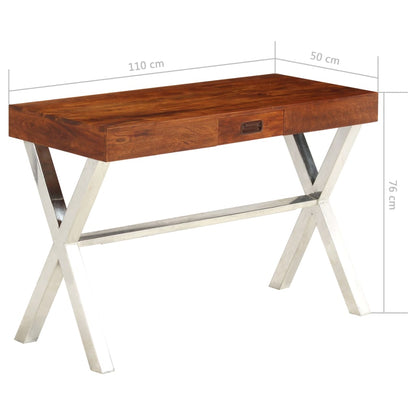 Libreria in Legno Acacia con Finitura Ambra 60x30x160 cm - homemem39