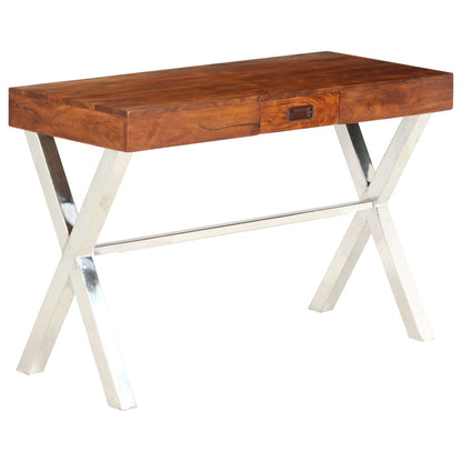 Libreria in Legno Acacia con Finitura Ambra 60x30x160 cm - homemem39