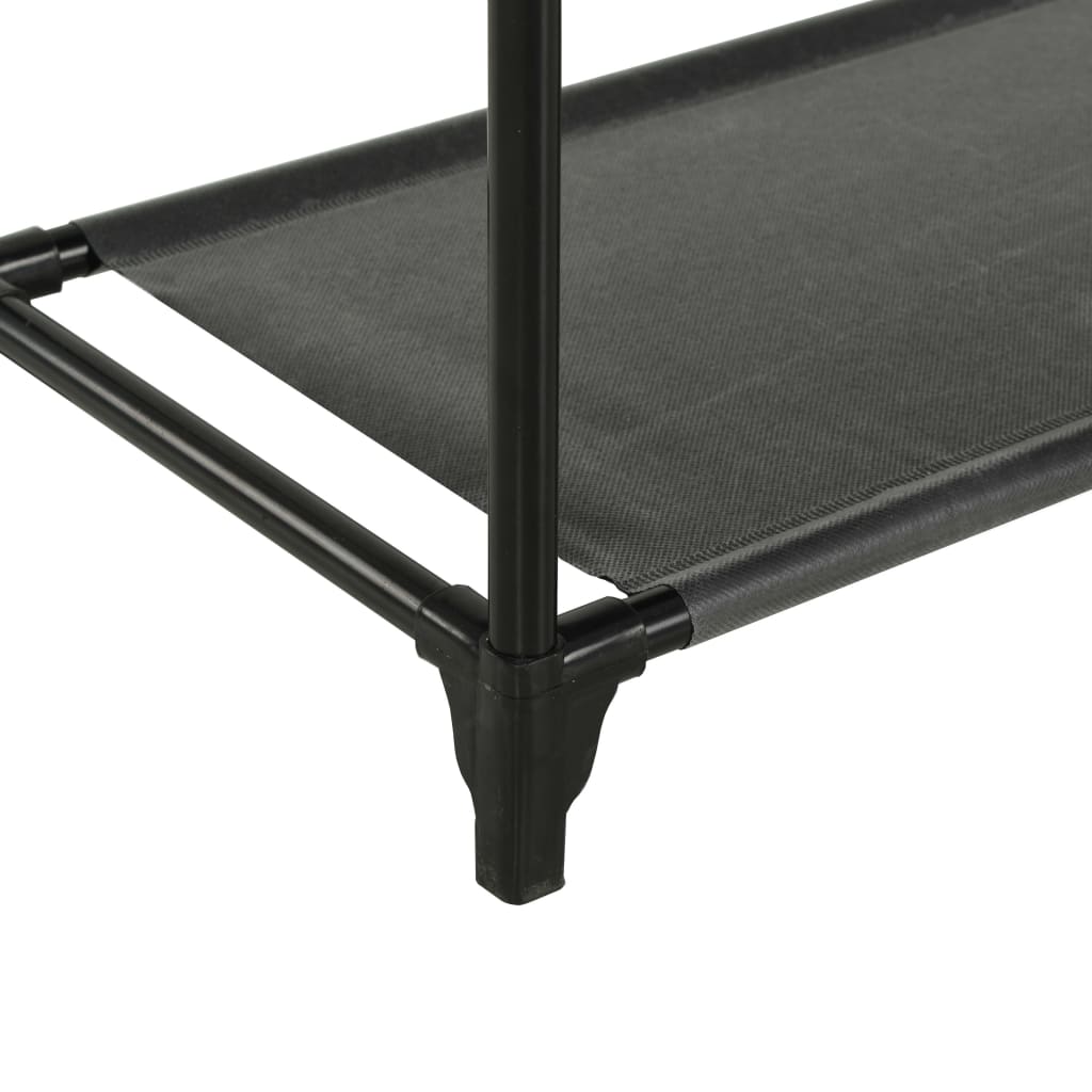 Appendiabiti Acciaio e Tessuto non Tessuto 55x28,5x175cm Nero - homemem39