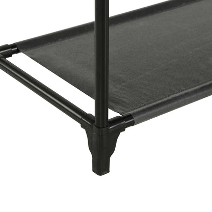 Appendiabiti Acciaio e Tessuto non Tessuto 55x28,5x175cm Nero - homemem39