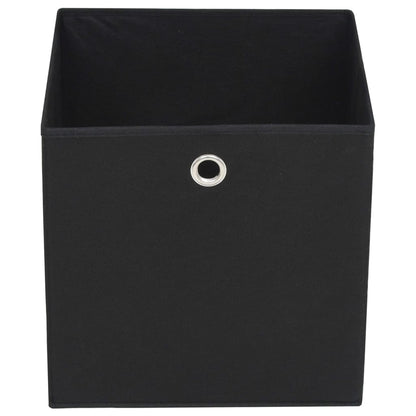 Contenitori 4 pz in Tessuto non Tessuto 32x32x32 cm Nero