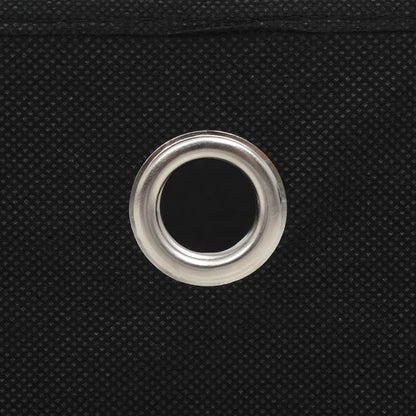 Contenitori 10 pz in Tessuto non Tessuto 32x32x32 cm Nero