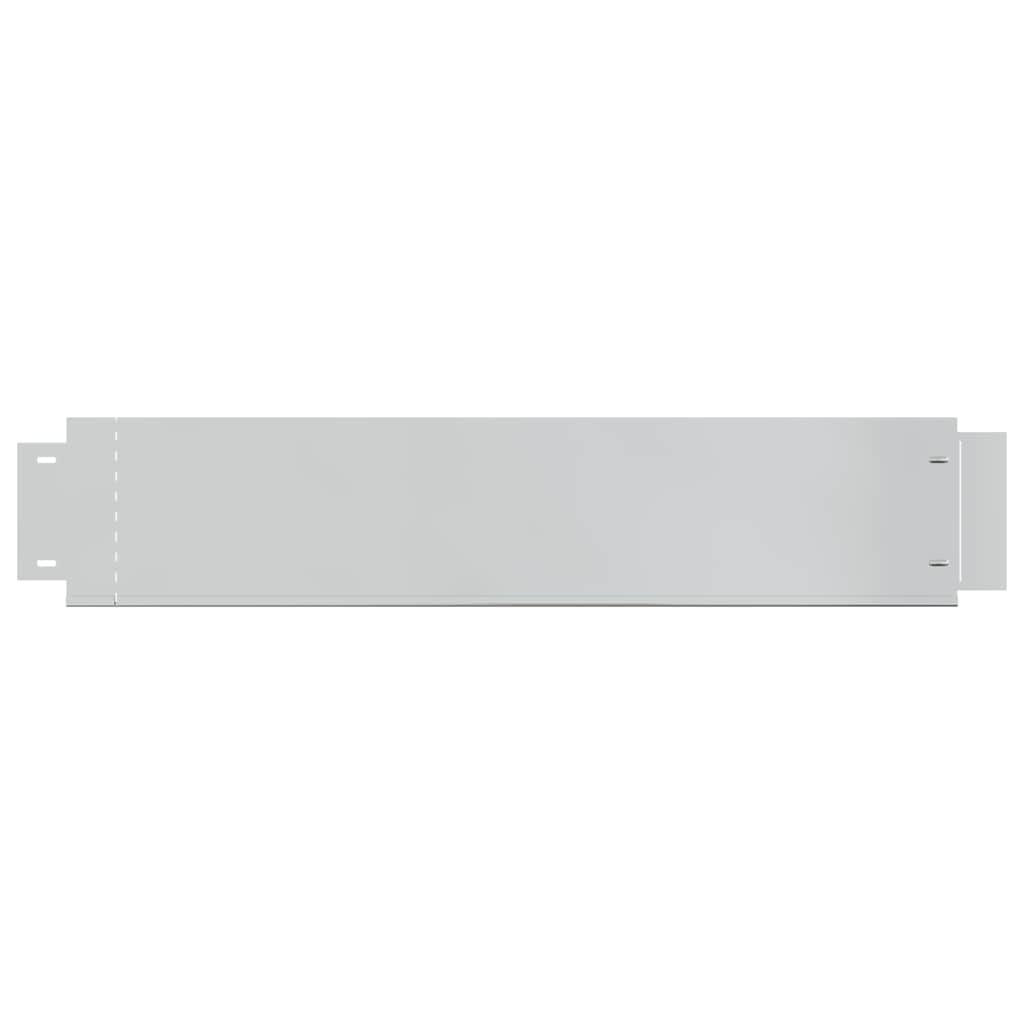 Pannelli Recinzione per Prato 10 pz Acciaio Zincato 100x20 cm | homemem39
