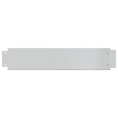 Pannelli Recinzione per Prato 10 pz Acciaio Zincato 100x20 cm | homemem39