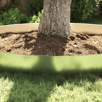 Pannelli Recinzione per Prato 15 pz Acciaio Zincato 100x20 cm