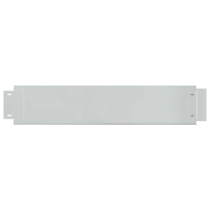 Pannelli Recinzione per Prato 15 pz Acciaio Zincato 100x20 cm | homemem39