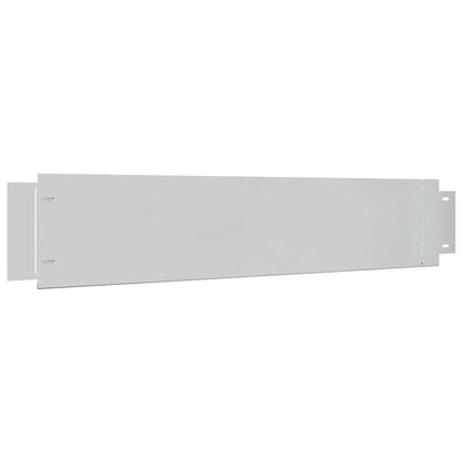 Pannelli Recinzione per Prato 15 pz Acciaio Zincato 100x20 cm