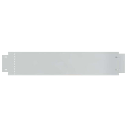 Pannelli Recinzione per Prato 20 pz Acciaio Zincato 100x20 cm | homemem39