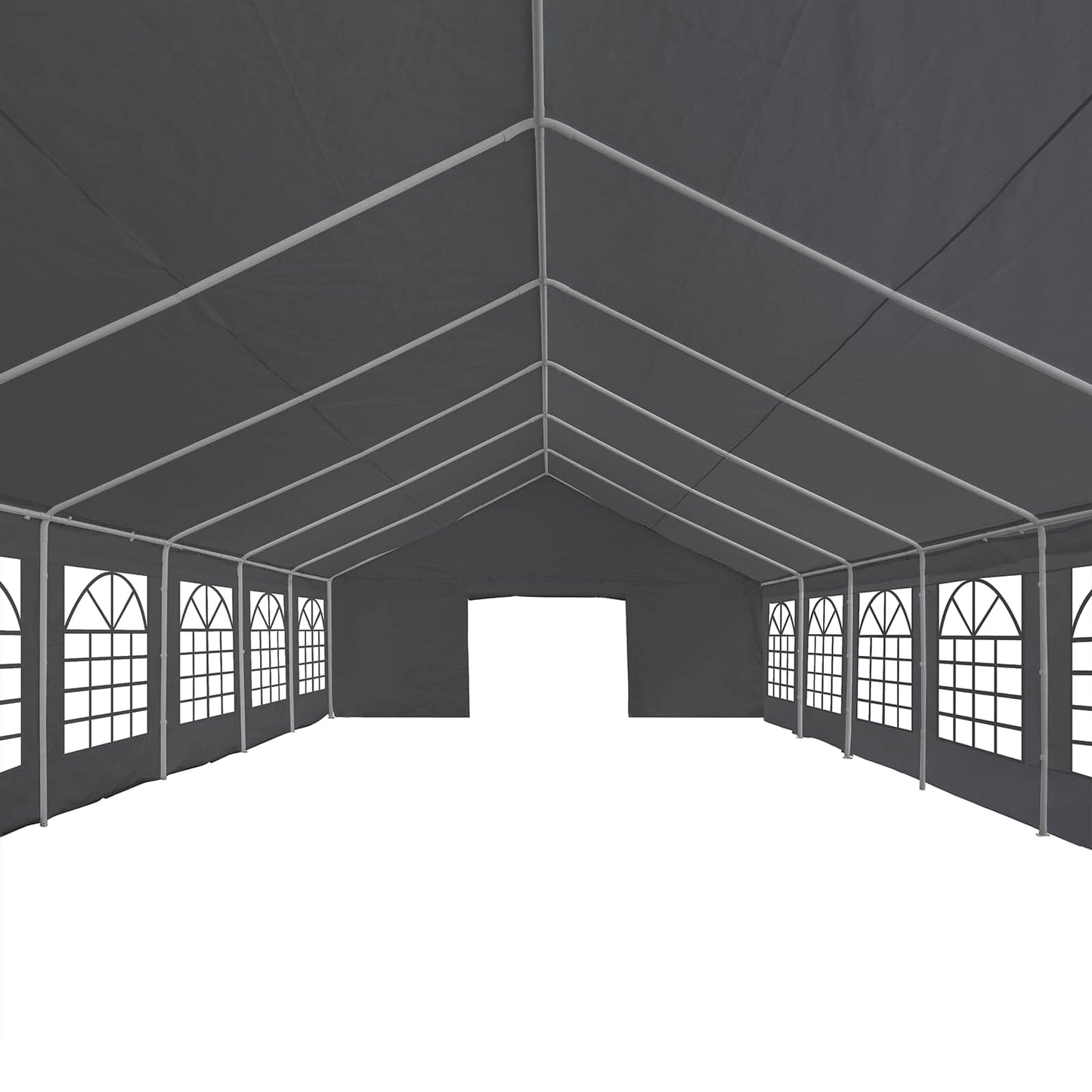 Tessuto per tenda senza struttura Grigio 12 x 6 m PE | homemem39