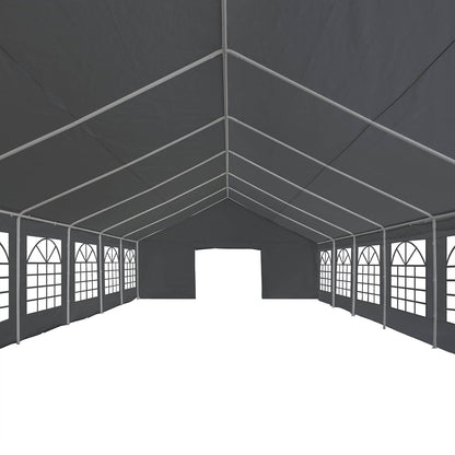 Tessuto per tenda senza struttura Grigio 12 x 6 m PE | homemem39