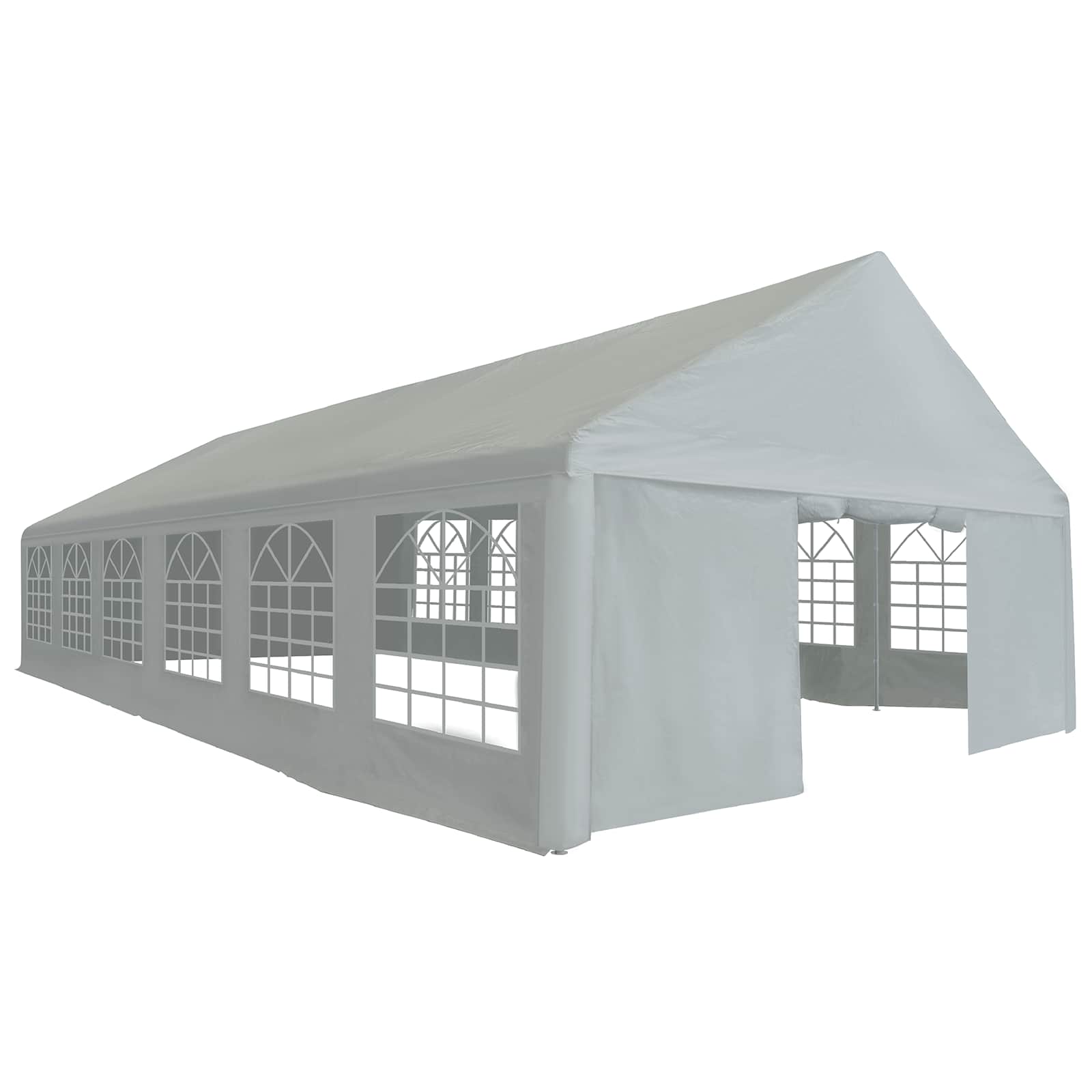 Tessuto per tenda senza struttura Grigio 12 x 6 m PE | homemem39
