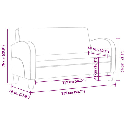 Divano a 2 Posti in Pelle Artificiale Nero - homemem39