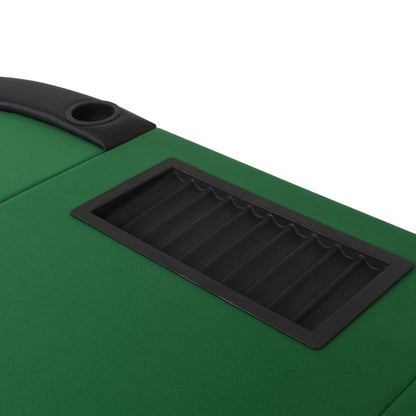 Tavolo da Poker Piegabile in 3 per 9 Giocatori Ottagonale Verde - homemem39