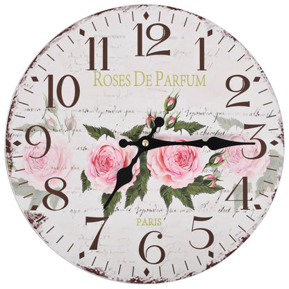 Orologio da Parete Vintage Fiore 30 cm - homemem39