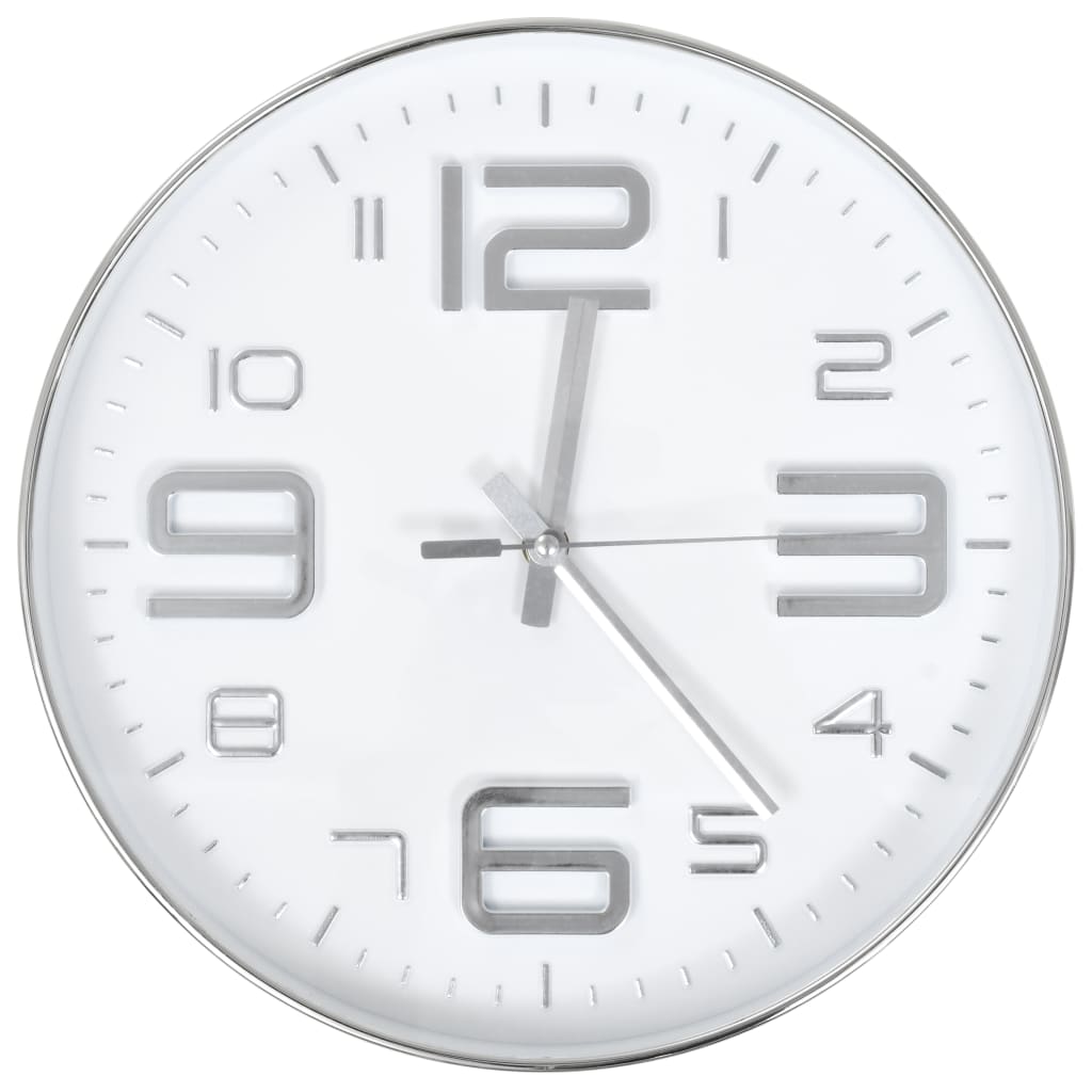 Orologio da Parete 30 cm Argento - homemem39