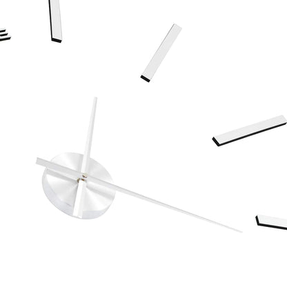 Orologio da Parete 3D in Stile Moderno 100cm XXL Argento - homemem39