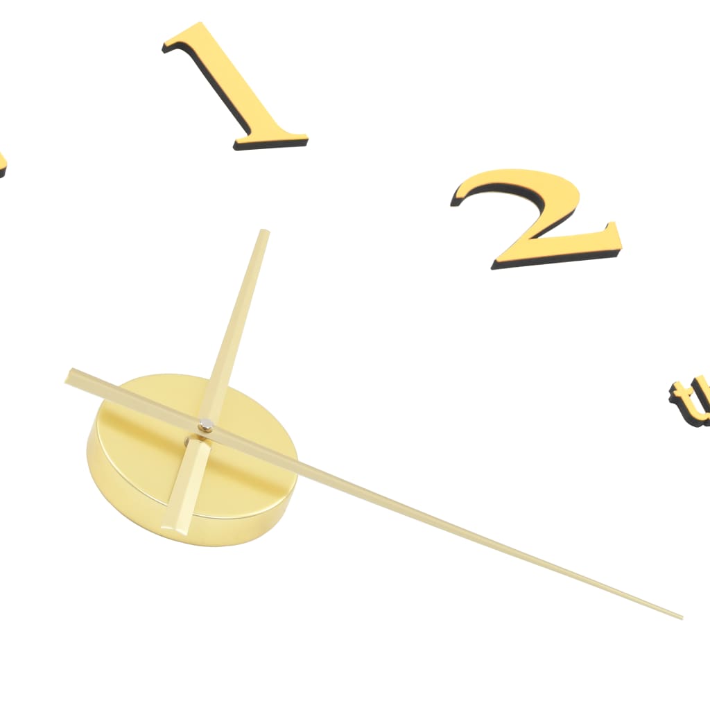 Orologio da Parete 3D in Stile Moderno 100cm XXL Oro - homemem39